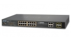 Planet WGSW-20160HP - Switch 16x10/100/1000Mbps PoE + 4xGigabit 