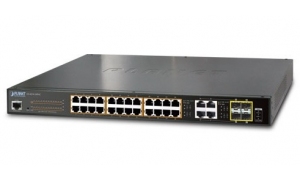 Planet GS-4210-24P4C - Switch 24x10/100/1000T PoE+ 4xTP/SFP